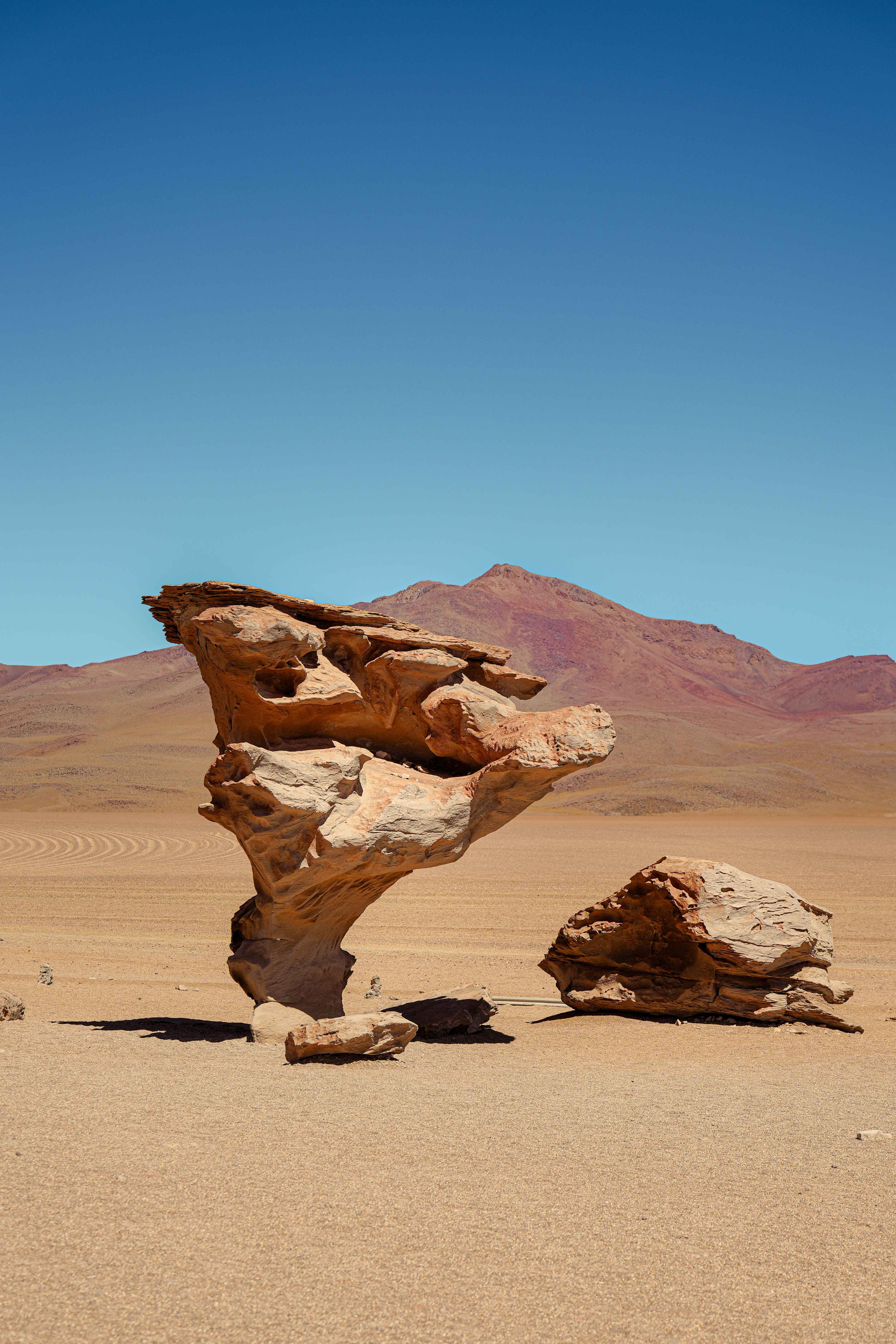 Formación rocosa en el desierto de Siloli.